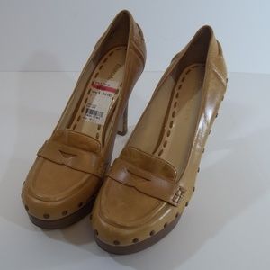 Enzo Angiolini heeled leather shoes size 9.5 euc